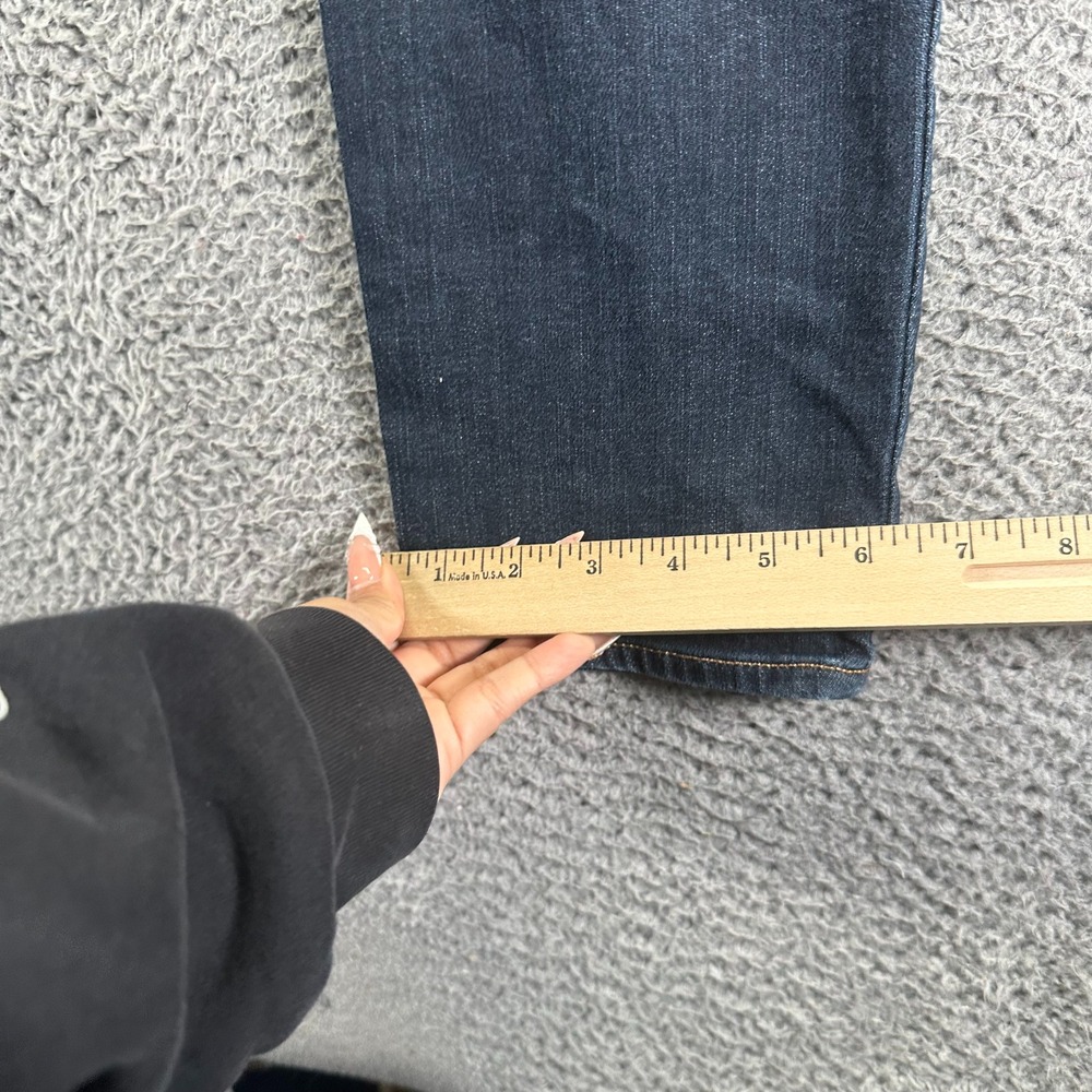 Gap Jeans Womens 10 Blue Cotton Denim Skinny Workwear Faded Dark Wash Stretch - Picture 9 of 10